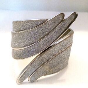 Silver Glittery Bracelet Formal